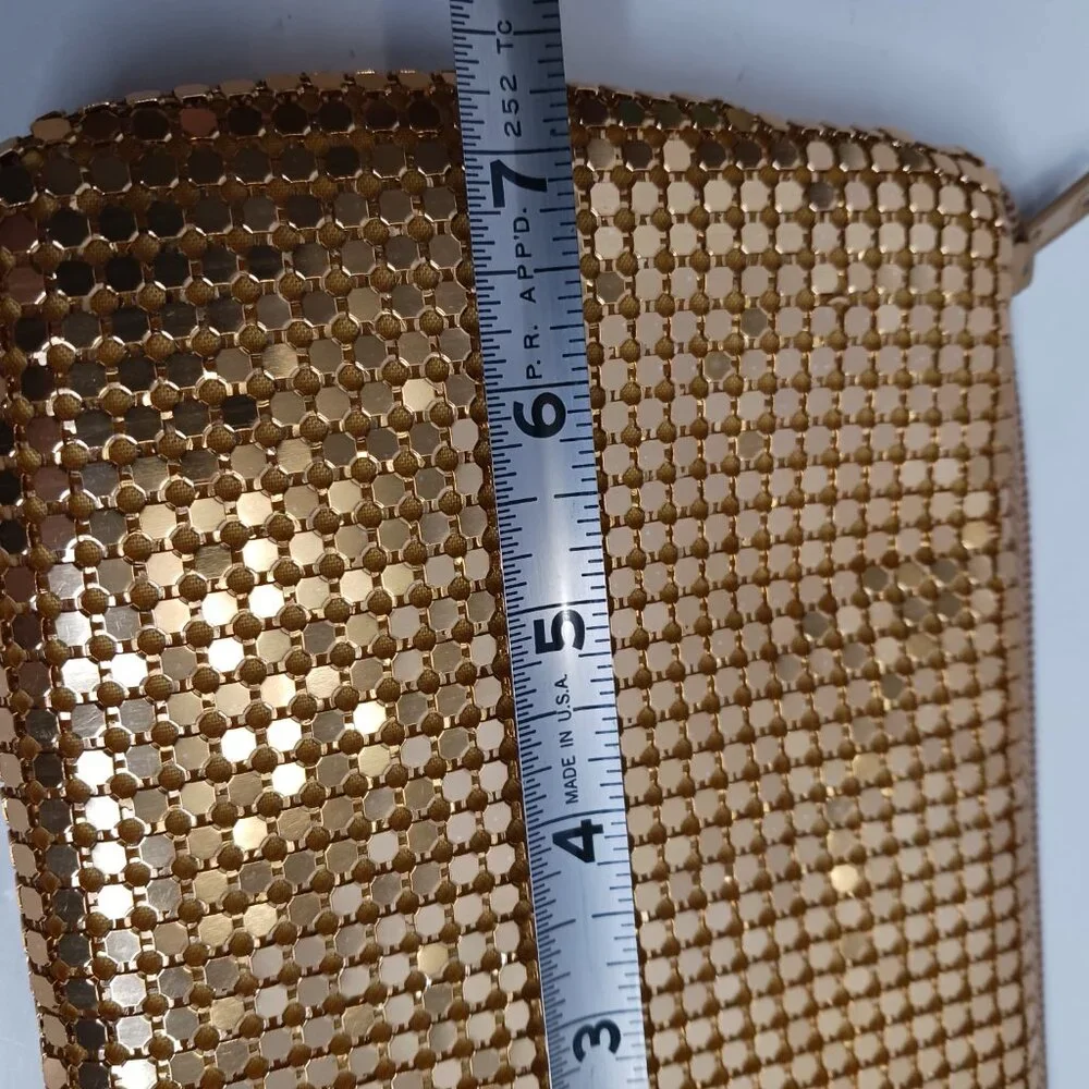 Vintage Glam Gold Mesh Clutch